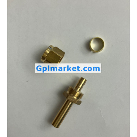 RACCORDO TUBO FLEX D.6 DRITTO